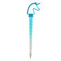 Stylo licorne bleue,
