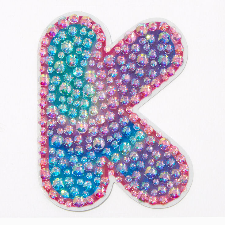 Initial Bedazzled Sticker - K | Claire's US