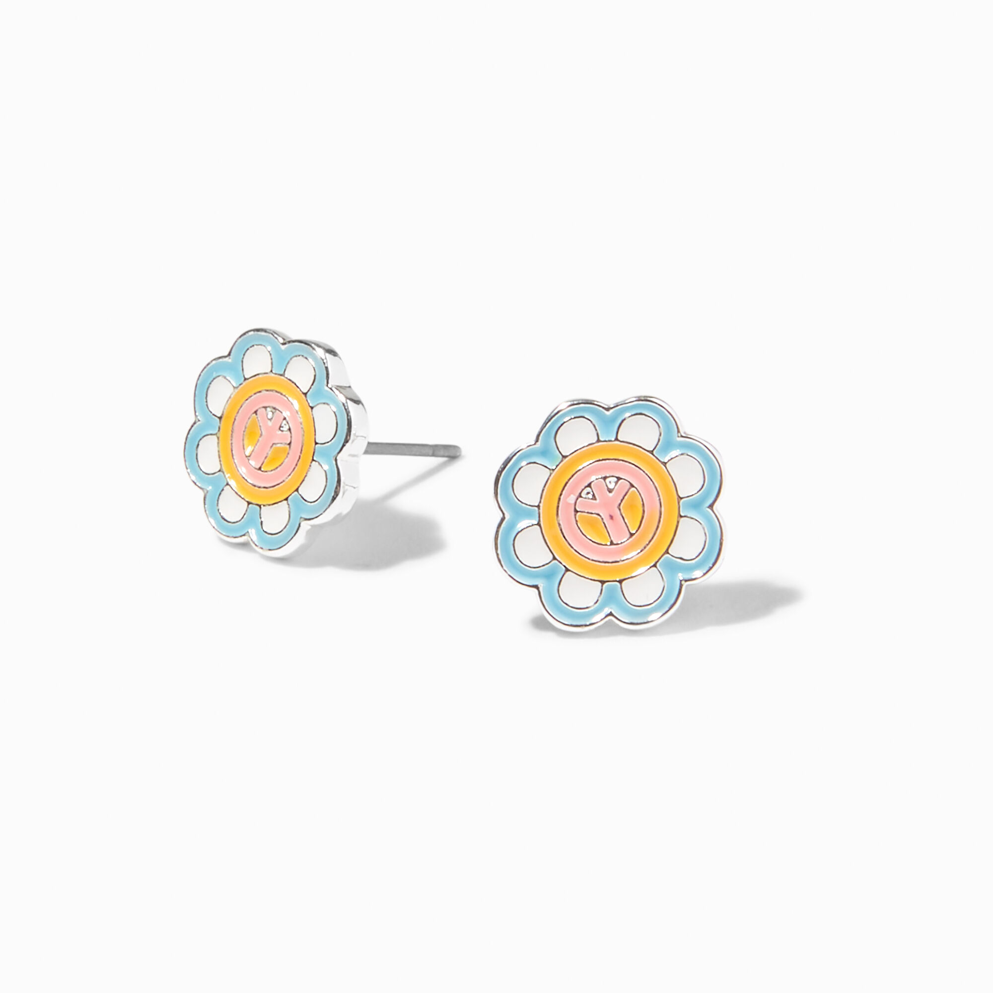 Peace sign earrings claire's store