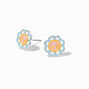 Daisy Peace Sign Stud Earrings,