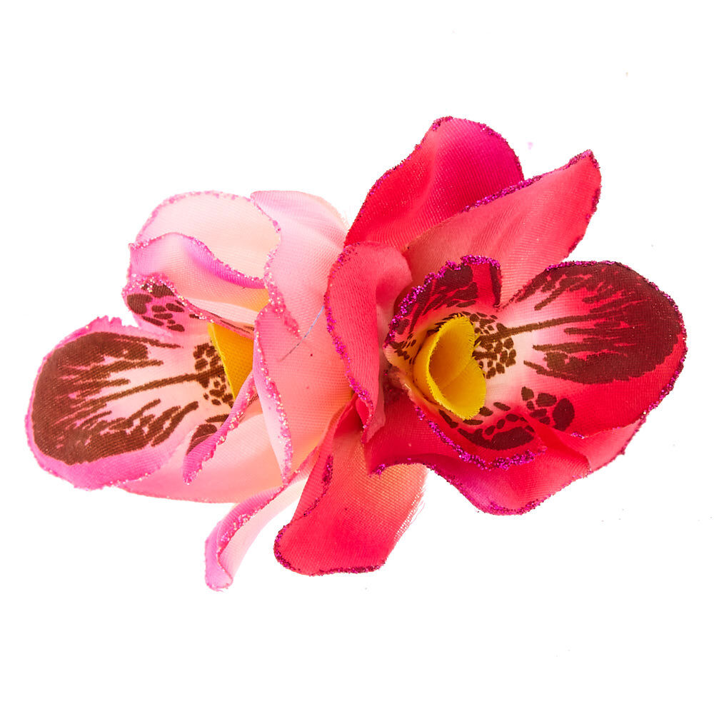 orchid flower hair clip