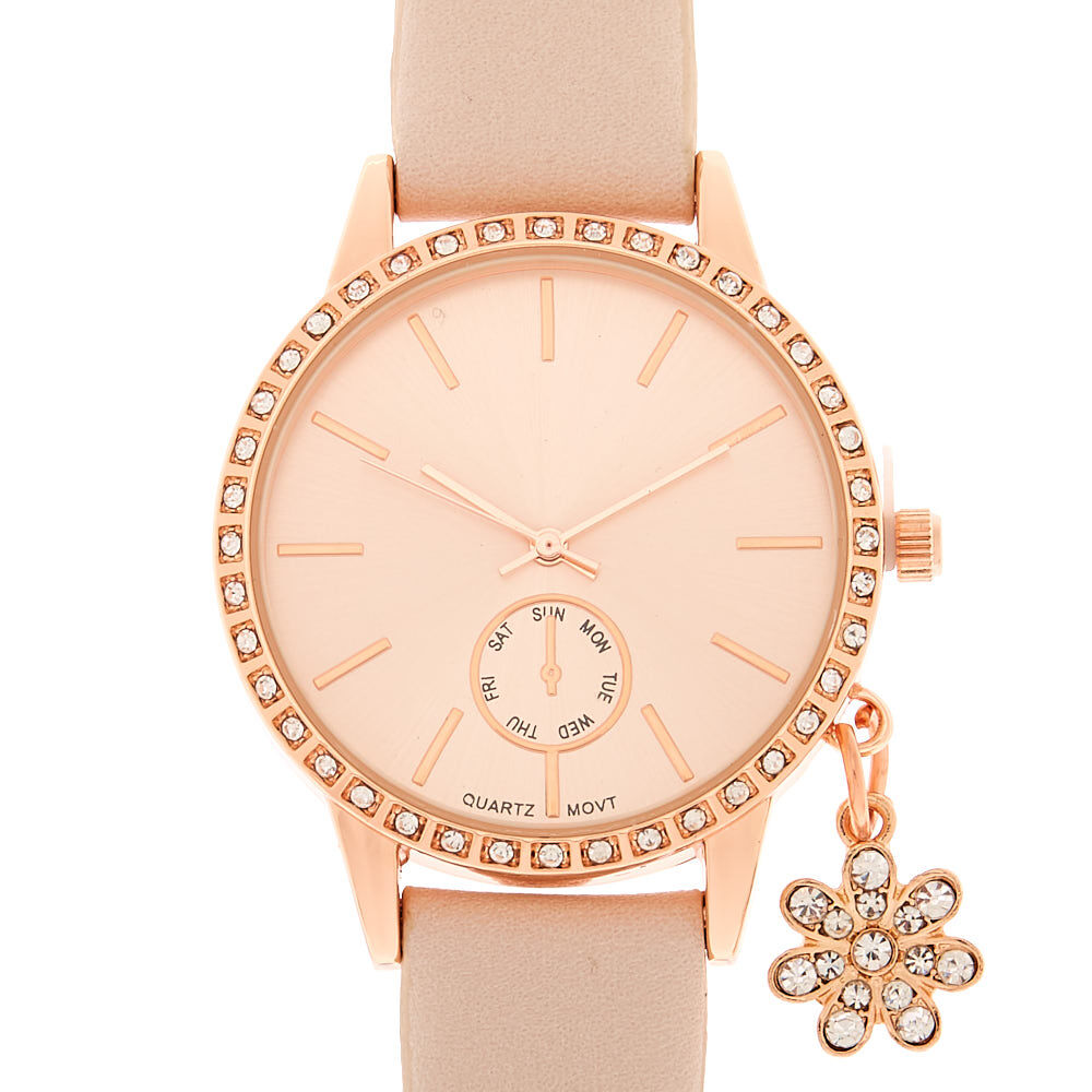 Rose Gold Charm Classic Watch