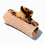 Tortoiseshell Peach Colour Block Rectangle Hair Claw,