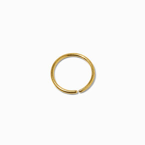 Gold-tone 20G Mixed Nose Hoops - 3 Pack,