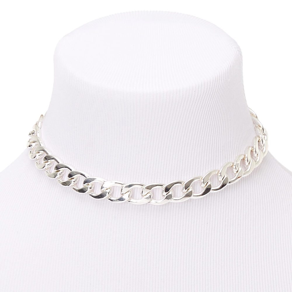 Silver Chunky Chain Necklace