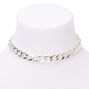 Silver Chunky Chain Necklace,