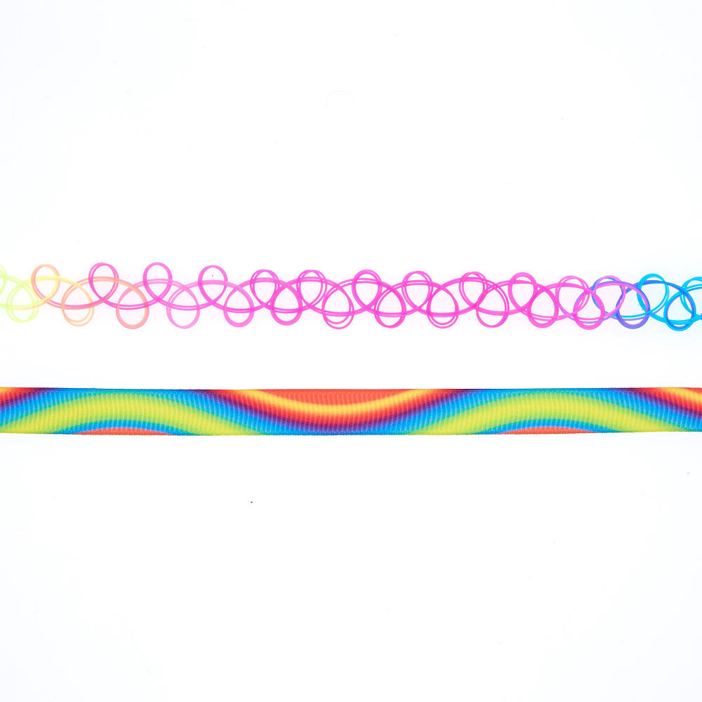 Rainbow choker claire's sales