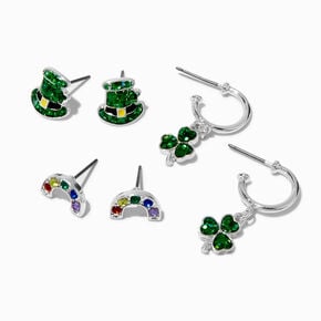 St. Patrick&#39;s Day Gemstone Icons Earring Set - 3 Pack,