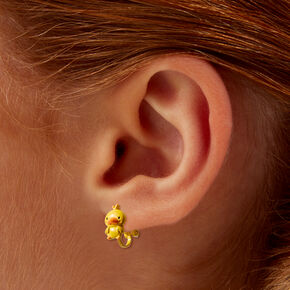 Pastel Critter Clip-On Stud Earrings - 6 Pack,