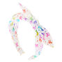 Rainbow Unicorn Foil Knotted Bow Headband,