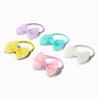 Claire&#39;s Club Pastel Glitter Bow Hair Ties - 10 Pack,
