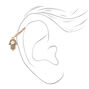 Gold 20G Hamsa Crystal Cartilage Clicker Earring,
