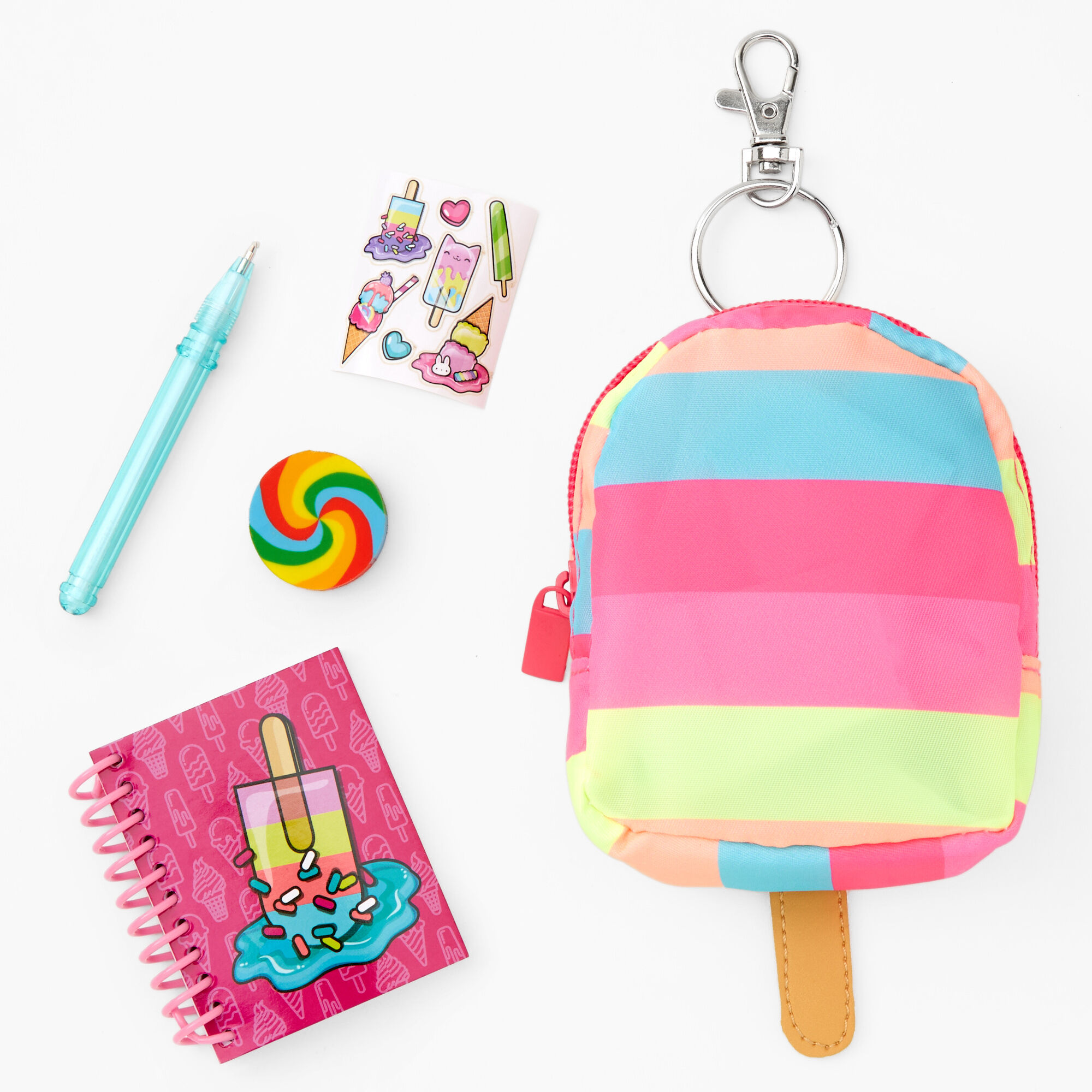 Drippin Sweets Backpack Keychain Stationery Set Claire s US