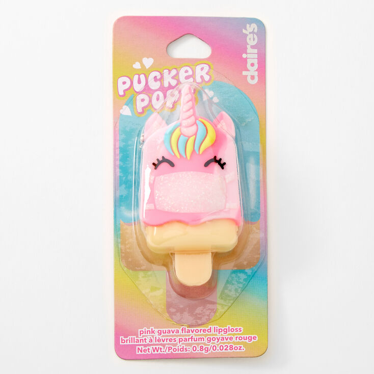 Pucker Pops&reg; Masked Unicorn Lip Gloss - Pink Guava,
