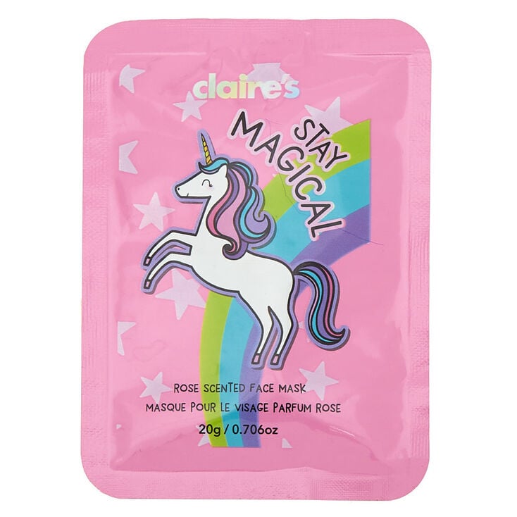 Miss Glitter The Unicorn Face Mask Rose Claire S