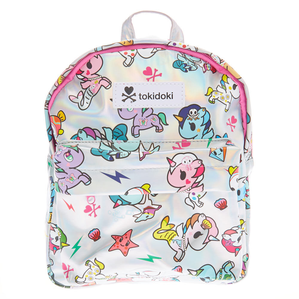 Neon Star by tokidoki Holographic Mermicorn Backpack Silver Claire s