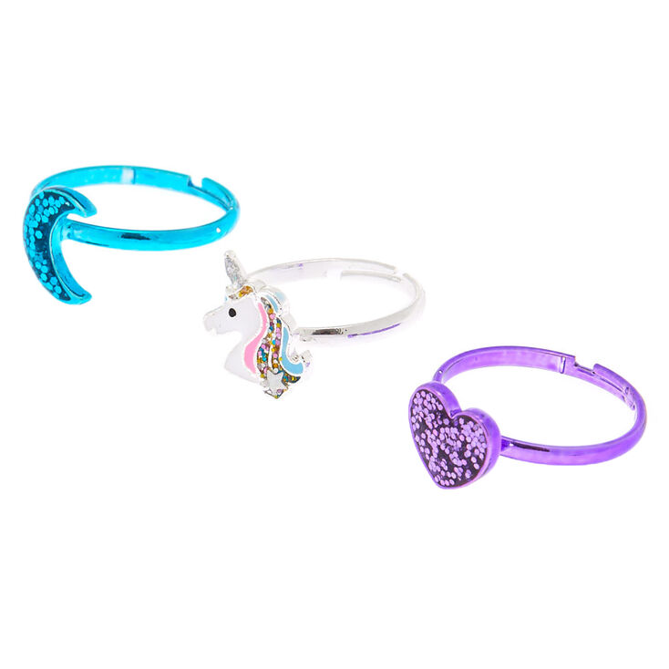 Claire's Lot de 3 bagues magiques métallisées
