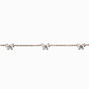 Crystal Bow Cubic Zirconia Gold-tone Choker Necklace,