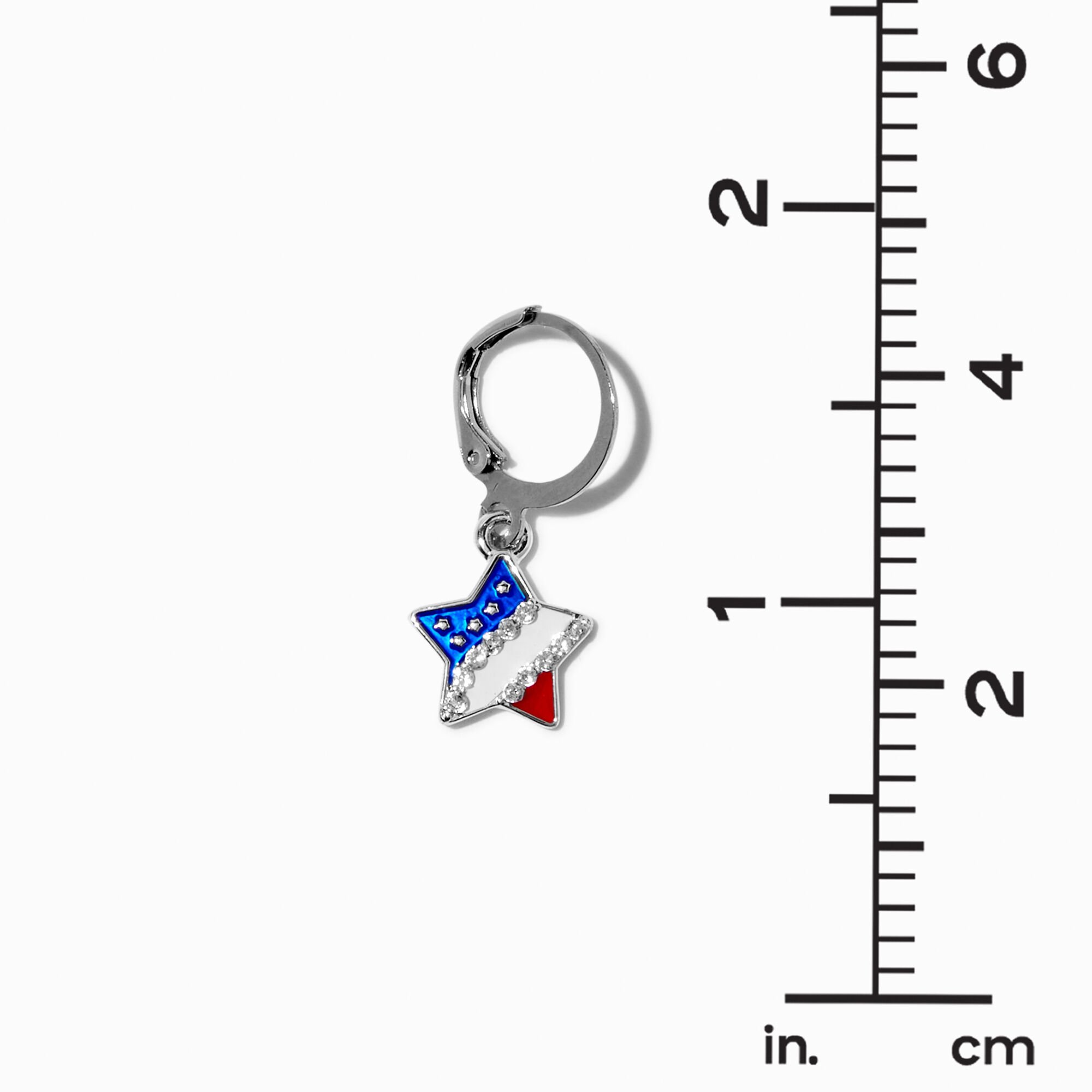 Stars & Stripes Patriotic Earring Set - 9 Pack,