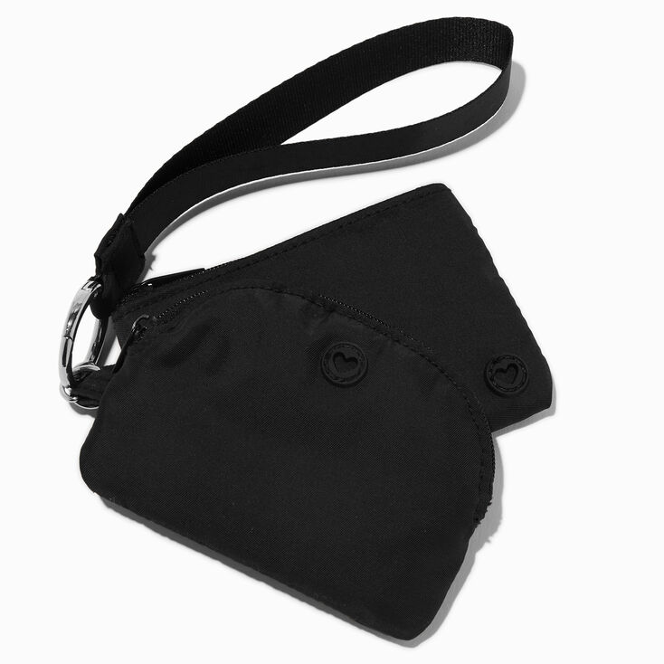 Black Nylon Coin Purse Set - 2 Pack,