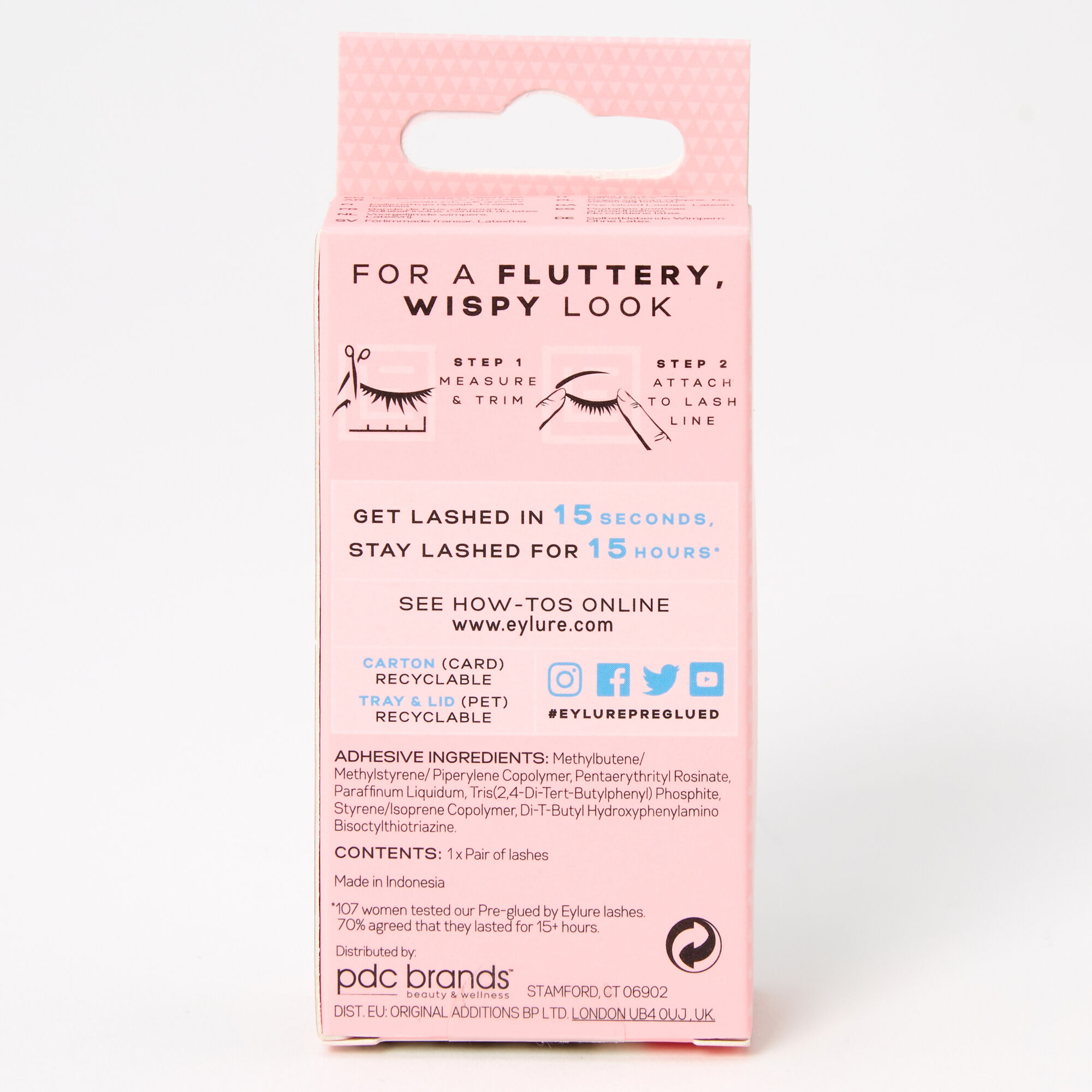 Eylure No. 160 Fluttery Light False Eyelashes - Black,