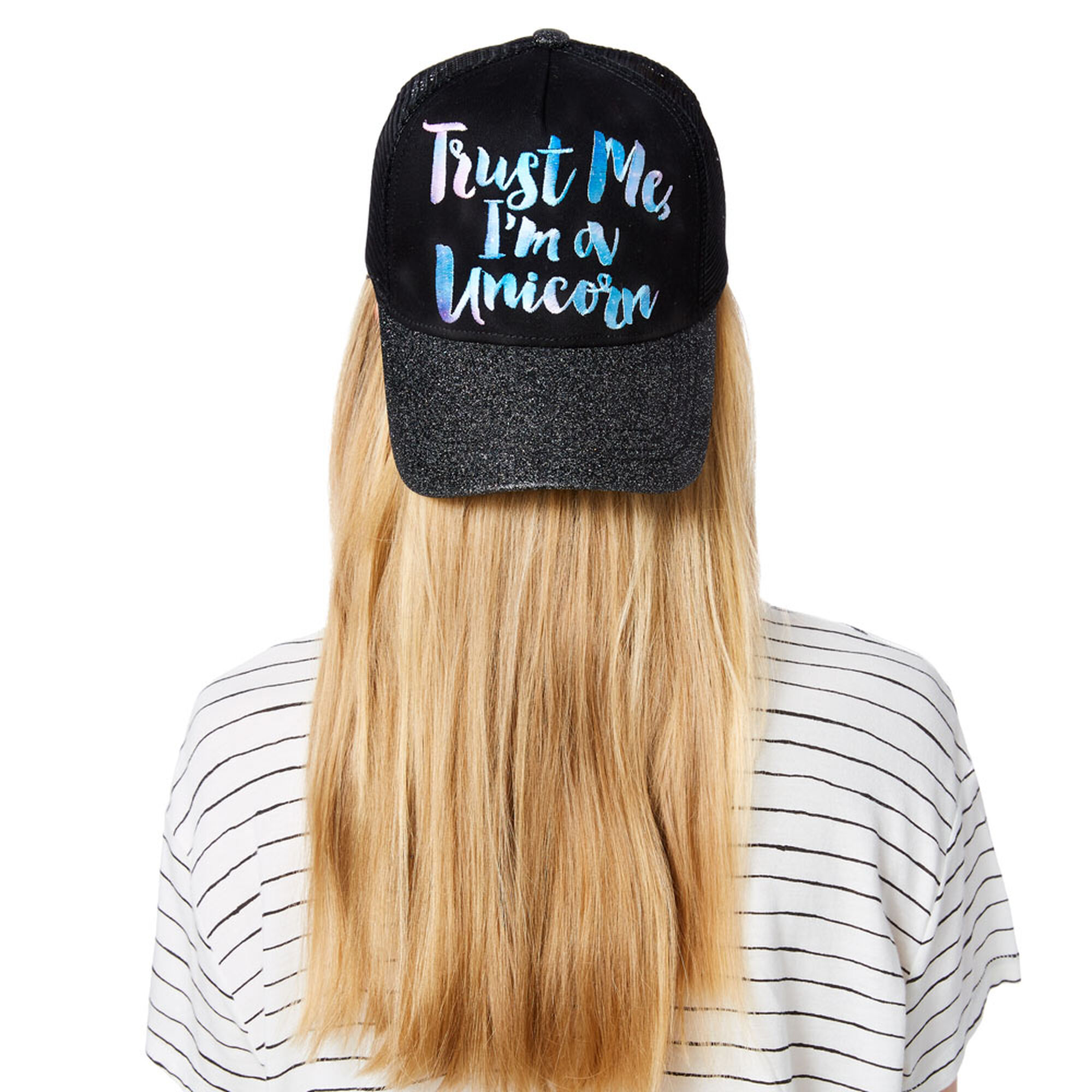 Trust Me I M A Unicorn Trucker Hat Claire S