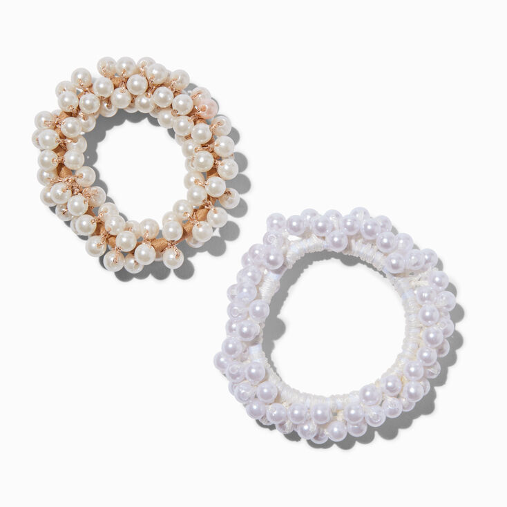 Claire's Club Special Occasion Pearl Hair Ties - 2 Pack