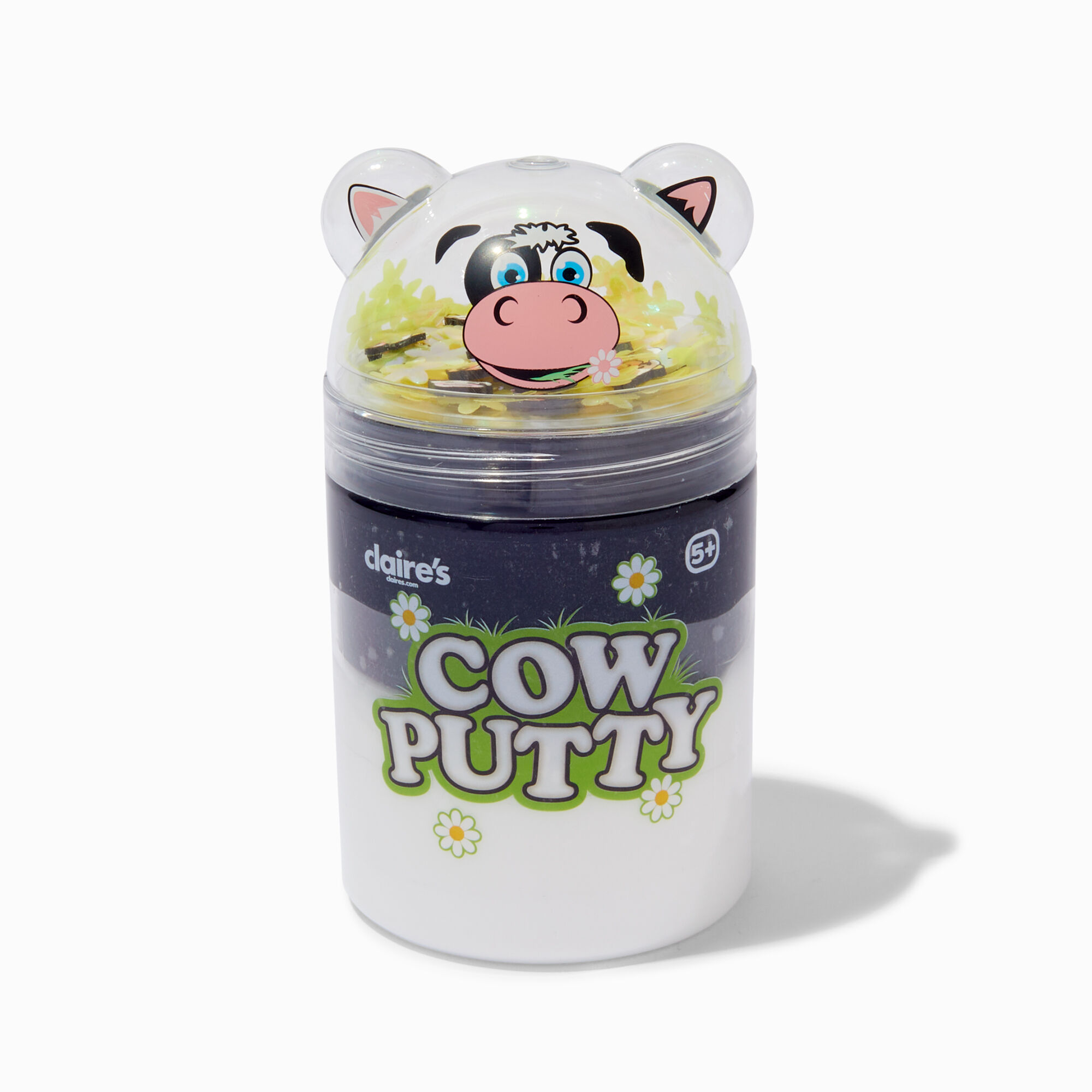 View Black Cow Claires Exclusive Putty Pot White information