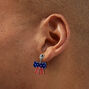 American Flag Bows Drop Earrings,