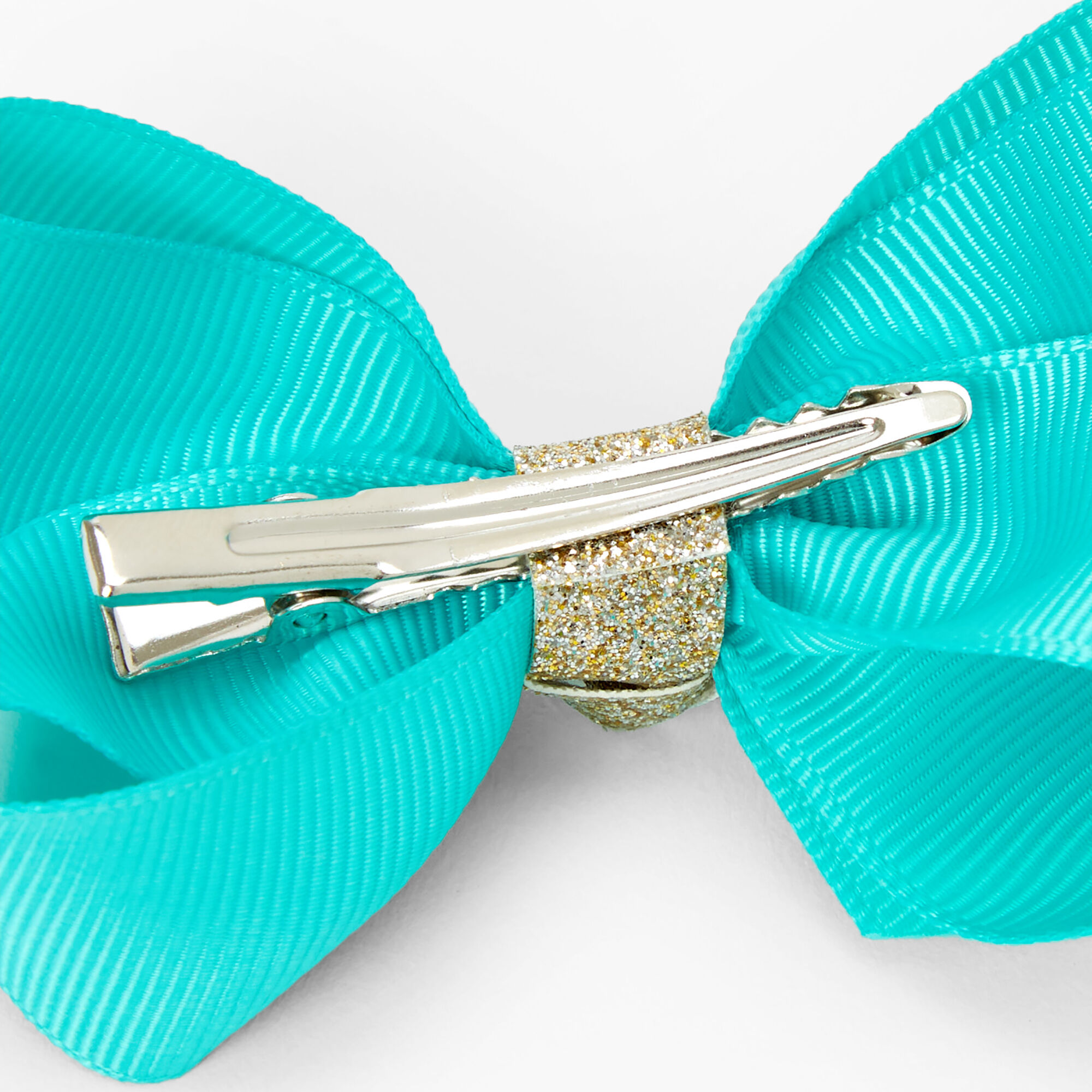 Claire's Club Loopy Bow Hair Clips - Floral, 3 Pack,