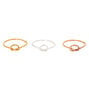 Sterling Silver 22G Knot Cartilage Earrings - 3 Pack,