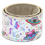 Holographic Astro Animal Slap Bracelet - Silver,