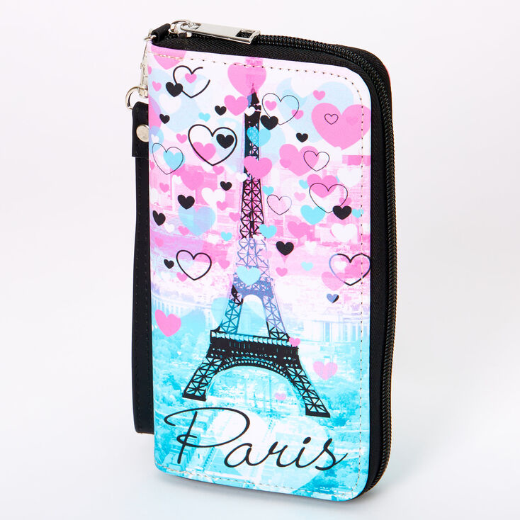Paris Hearts Ombre Wristlet - Pink,