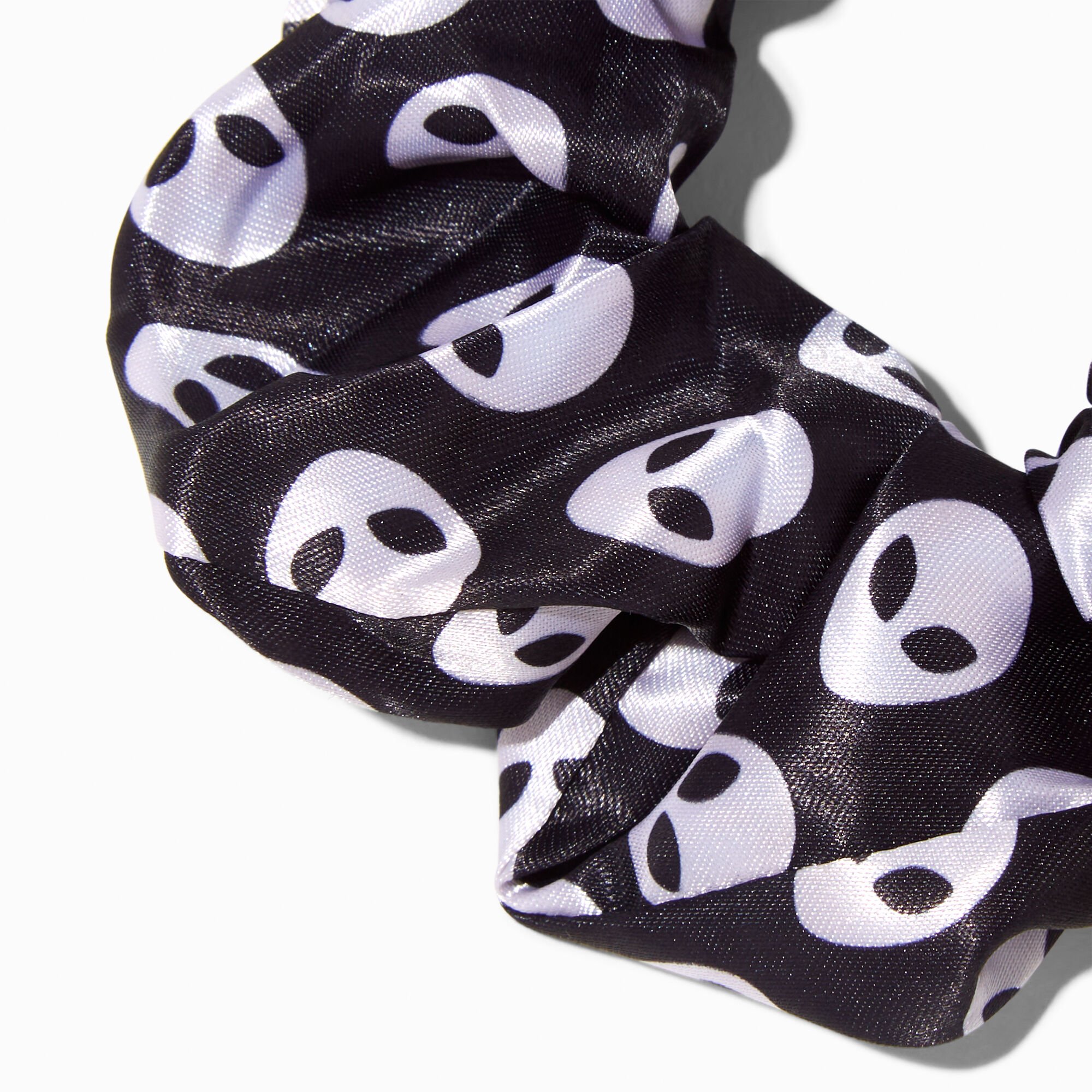 Black & White Alien Hair Scrunchie,