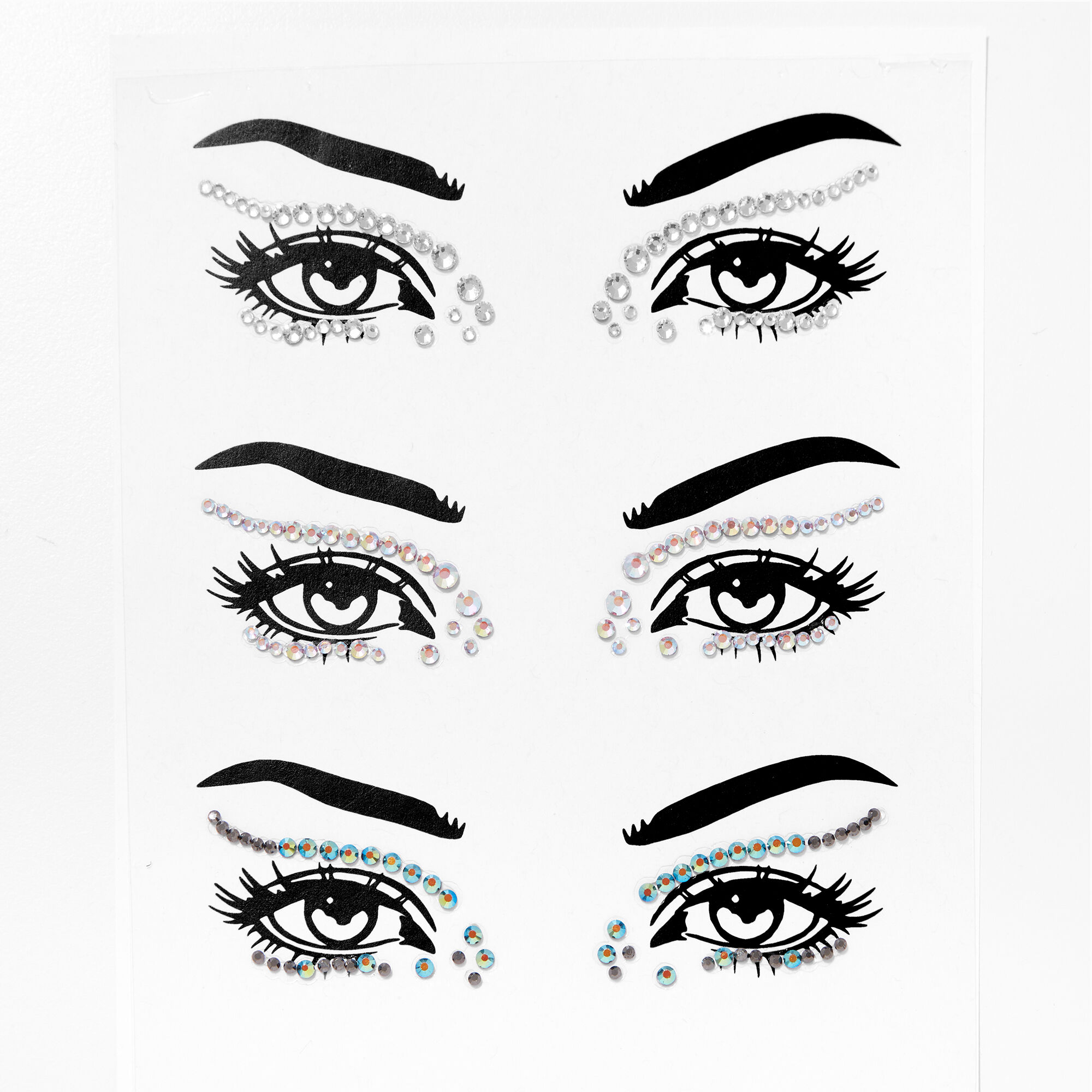 Multi Colored Eye Gems 3 Pack Claire s US