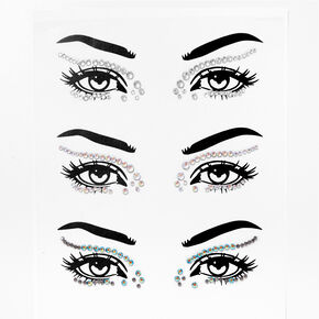 Strass pour les yeux multicolores &#40;lot de 3&#41;,