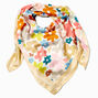 Retro Floral Square Scarf,