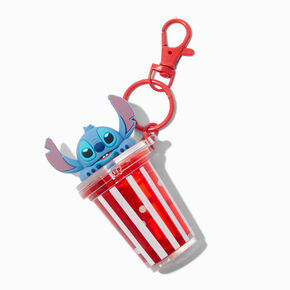 Disney Stitch Claire&#39;s Exclusive Water-Filled Popcorn Keyring,