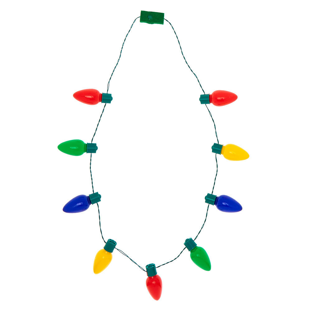 Light Up Christmas Lights Necklace