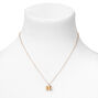 Gold-tone 3D Butterfly Pendant Necklace,