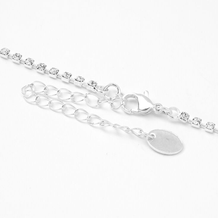 Silver Elegant Rhinestone Jewelry Set - 2 Pack,