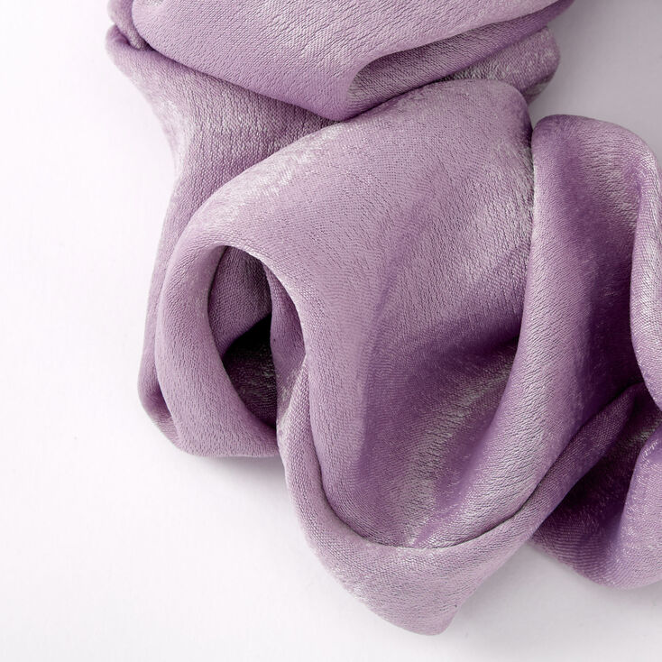 Giant Satin Hair Scrunchie - Mauve,