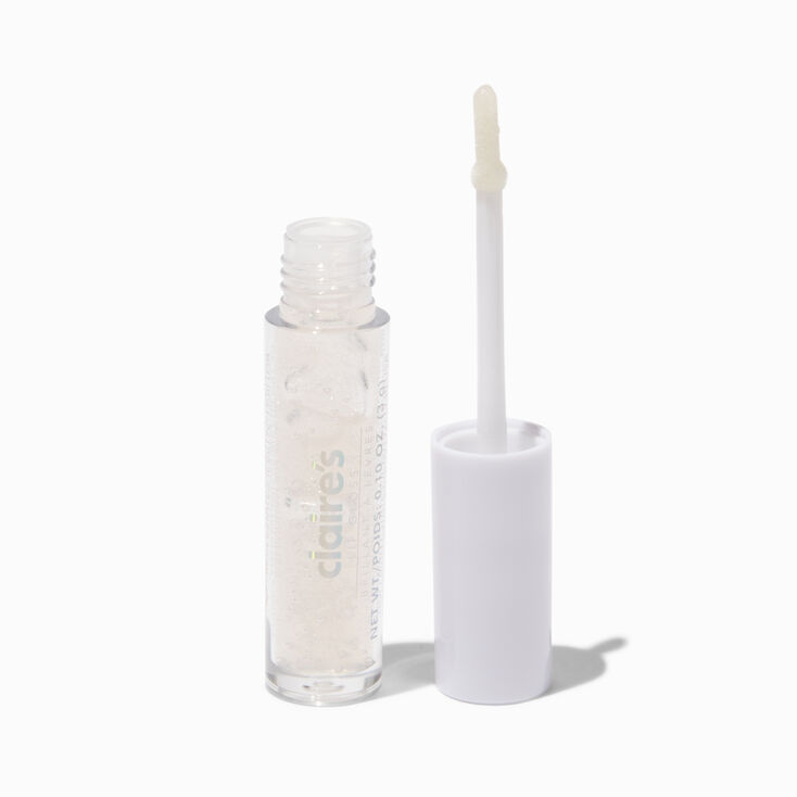 Clear Sparkle Single Lip Gloss Wand,