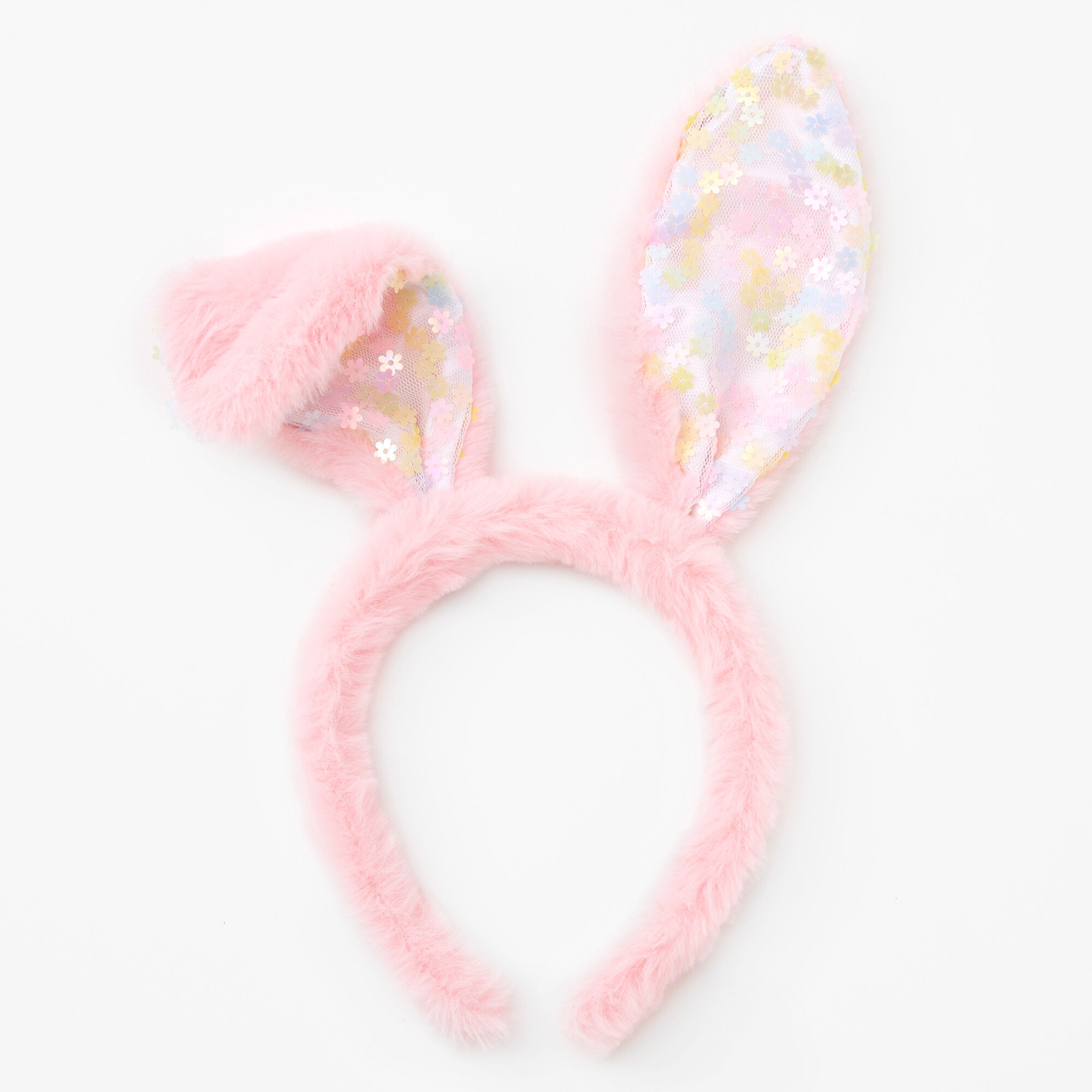Pink Sequin Tutu & Easter Bunny Headband Dress Up Set - 2 Pack,