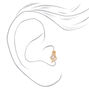 Gold Crystal Snake Tragus Stud Earring,