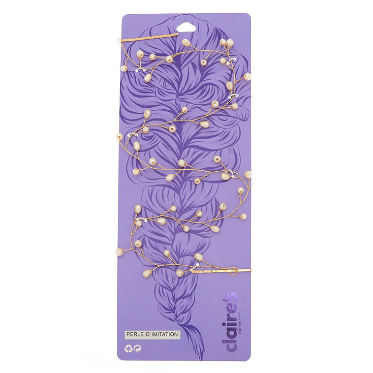 Gold Pearl Hair Vine,