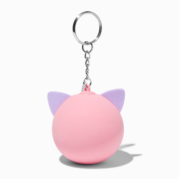 Porte-cl&eacute;s boule anti-stress licorne rose,