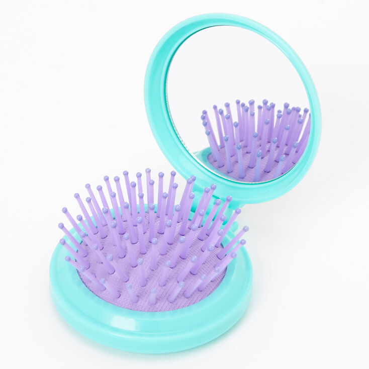 Miss Glitter the Unicorn Bling Pop-Up Hair Brush - Mint,