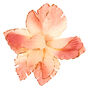Velvet Glitter Flower Hair Clip - Blush Pink,