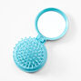 Brosse &agrave; cheveux r&eacute;tractable bling bling animaux adorables - Bleu,